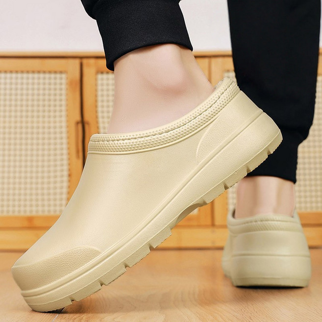 Modern Fashion 남녀공용 다용도 방수 방한 실내화 털 주방화 F03