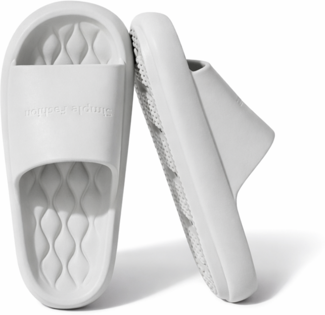 심플로우 가볍고 푹신한 거실 실내화 슬리퍼, 1개, 그레이