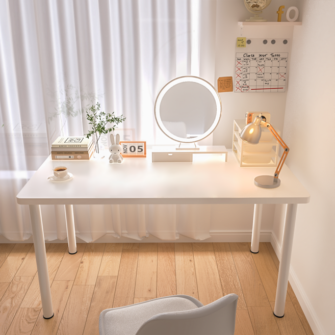 소하피 1200x600mm 컴퓨터 책상 간편 조립식 다용도 튼튼한 대용량 사무 학생 공부용 책상, 1개, 화이트