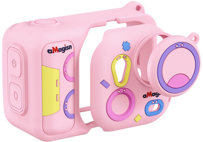 Insta360 GO Ultra 전용 컬러풀 실리콘 풀커버 케이스 세트 인스타360 고 울트라, 소프트핑크, 1개