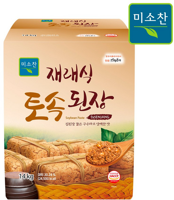 미소찬 토속 된장, 1개, 14kg