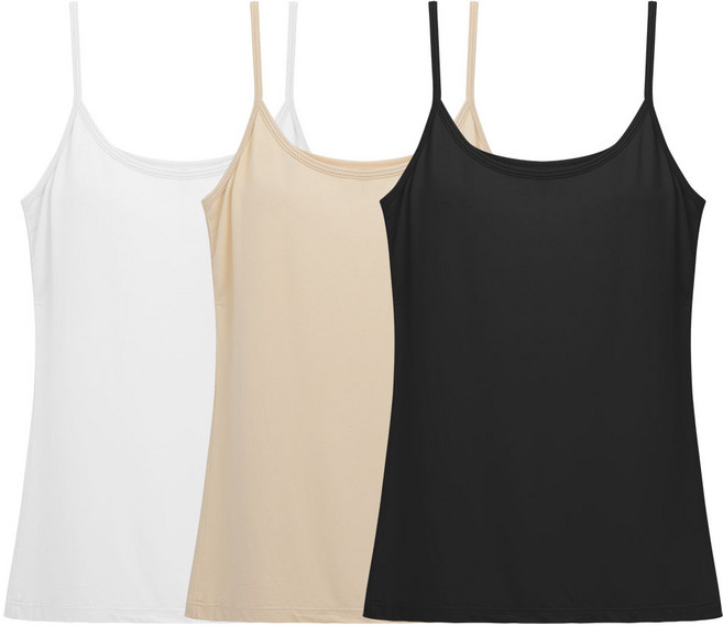 끈나시 밤부모달 여성끈나시 3매세트 여성 끈런닝 이너나시