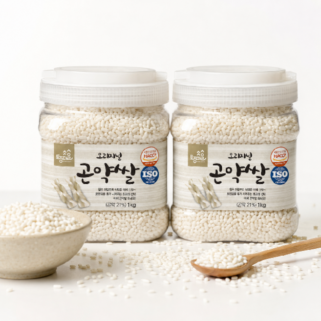 [토종마을] HACCP인증 오리지널 곤약쌀 1kg X 2개