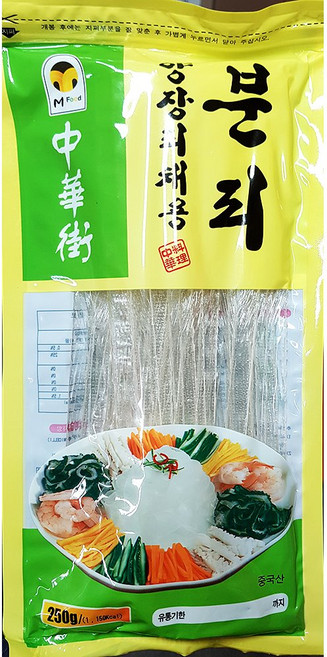 엠푸드 양장피 분피 250g X40 양장피채 중화가분피, 40개