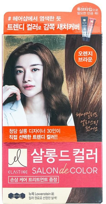 엘라스틴 살롱드컬러 오렌지 브라운 ehd+037Zv