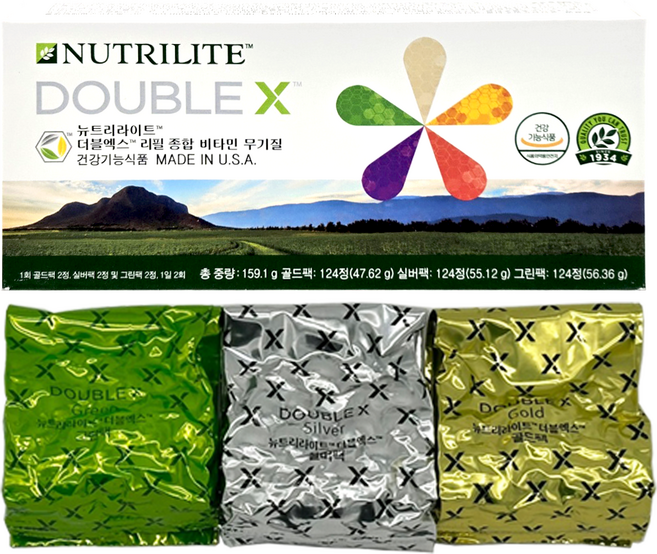 암웨이 뉴트리라이트 더블엑스 리필 + 도파민패치 30매, 1개