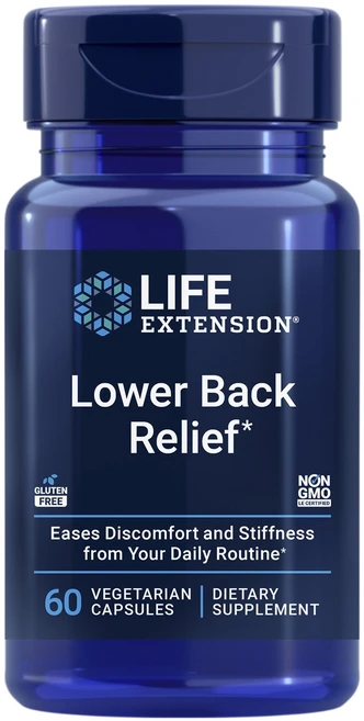 라이프익스텐션 로워 백 릴리프 베지테리언 캡슐, 60정, 1개 - 쿠팡