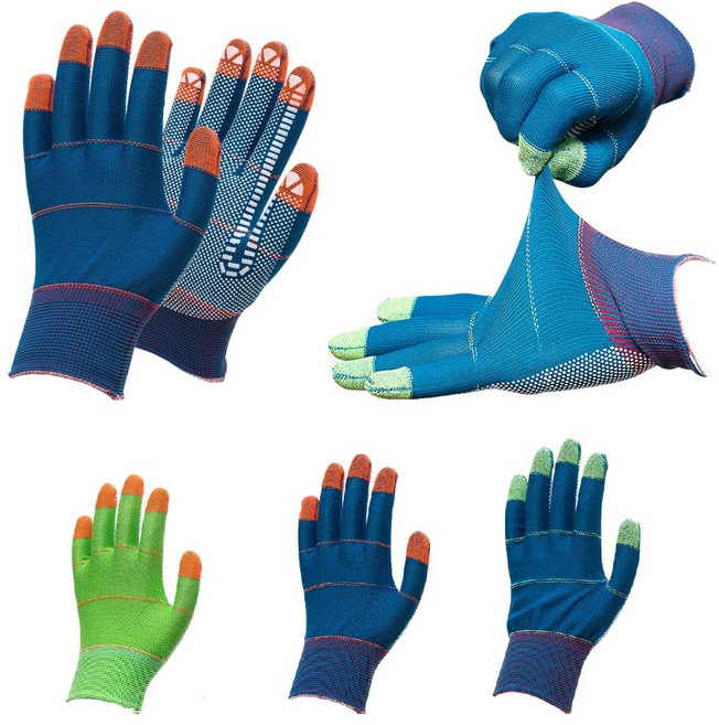 메니큐어 멀티 도트장갑 10켤레, 혼합색상, 10세트