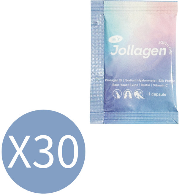 Jollagen 矽酸膠原蛋白膠囊 正矽酸 啤酒酵母菌 指甲修護 健髮養護, 1個, 30包（體驗組），數量請按30
