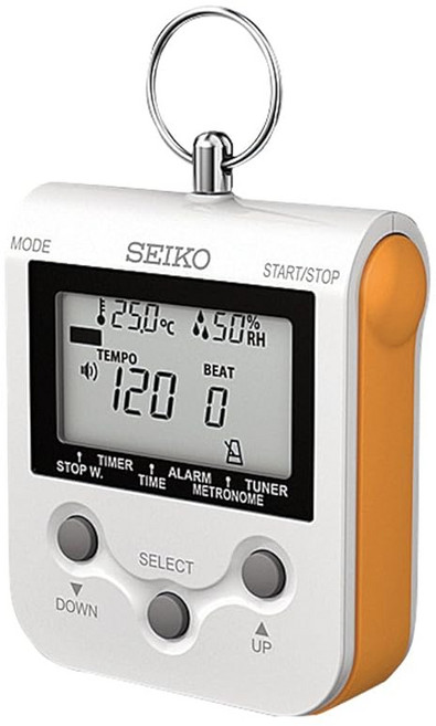 SEIKO 세이코 디지털 메트로놈 넥스트랩 포함 망고 오렌지 DM90D, 1개