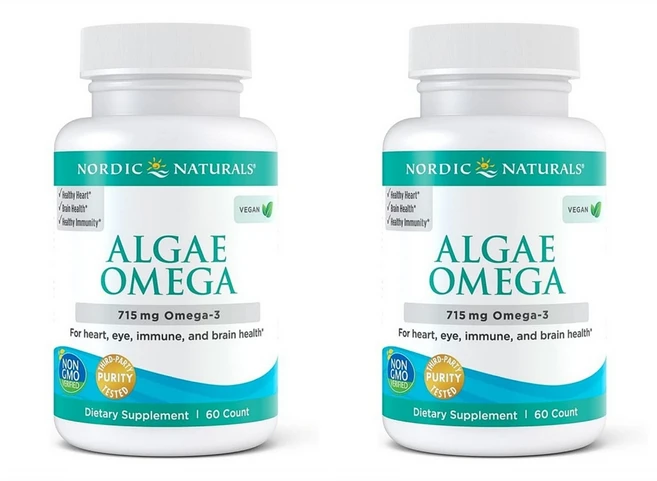 노르딕 내추럴스 알지 오메가3 715mg DHA 390/ EPA 195 60소프트젤 2통, 60정 - 쿠팡