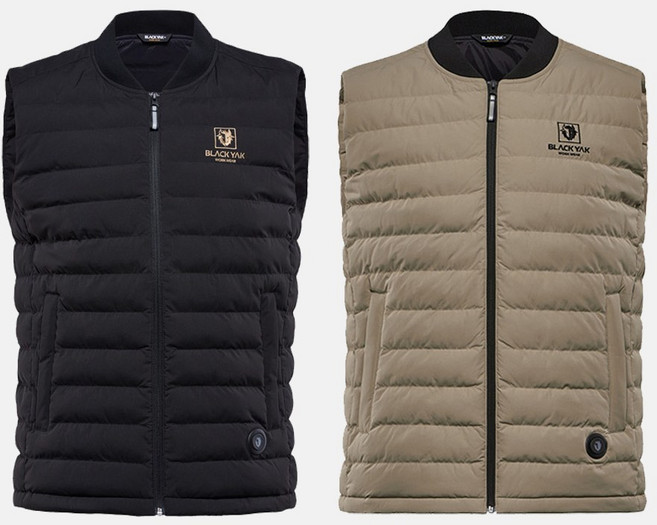 블랙야크 온열 방한 겨울 열 패딩 보온 아웃도어 등산 낚시 현장 산업용 S-발열조끼