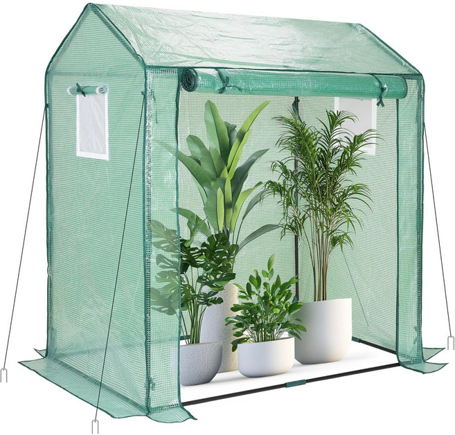 조립식 비닐하우스 가정용 온실 하우스 소형 식물 보온 방수 베란다 옥상 보온하우스 길고양이 겨울집, 1개