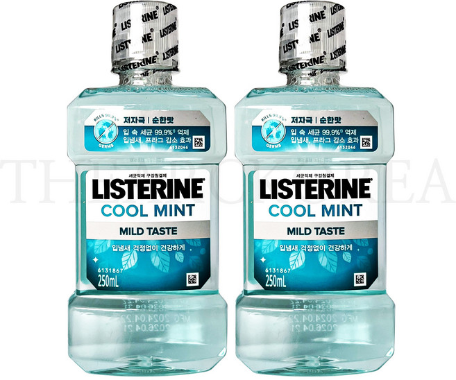 리스테린 쿨민트 마일드 구강청결제, 250ml, 2개
