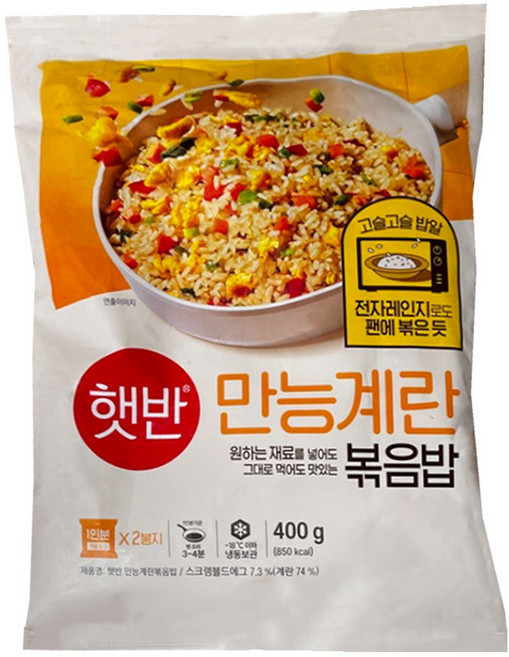 햇반 쿡반 만능계란볶음밥, 400g, 10개