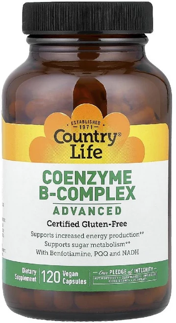컨트리라이프 코엔자임 비타민B 컴플렉스 Coenzyme B-Complex 베지캡슐 120정, 1개 - 쿠팡