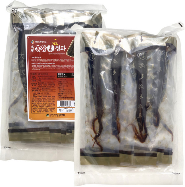 국산 고려 홍삼 정과 명절 선물 세트 실속형, 홍삼정과실속형 500g, 500g, 1개