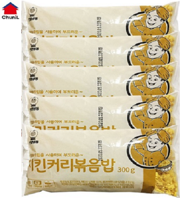 풀빛마을 천일 볶음밥 치킨커리볶음밥 300g 5봉, 5개