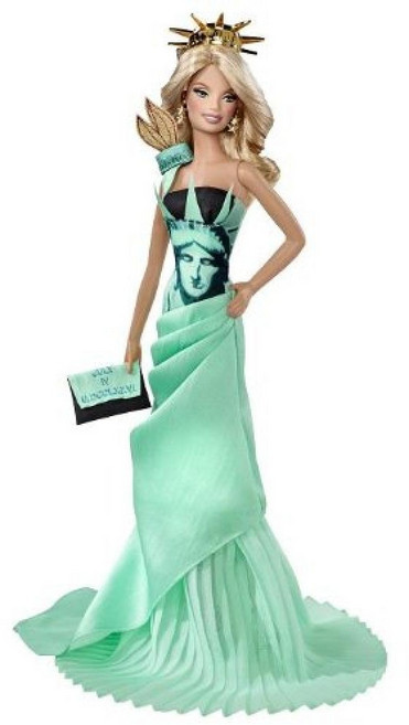 바비 컬렉터 인형 오브 더 월드 자유의 여신상 인형