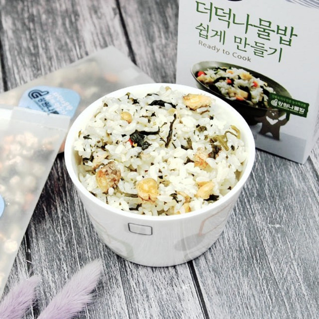 더덕밥 쉽게만들기 건나물 1상자(2인분3팩), 더덕밥 쉽게만들기1상자(2인분3팩)