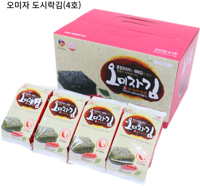 누구나 간편하게 꺼내 먹을 수 있는 오미자 도시락김, 1개