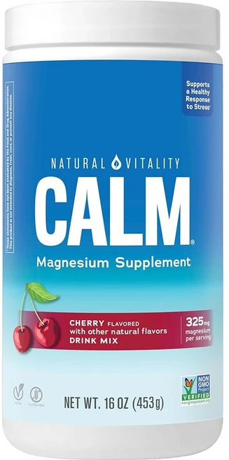 네츄럴 바이탈리티 내추럴 캄 마그네슘 분말 453g, Calm: Cherry, 16 Ounce (Pack of 1), 1개 - 쿠팡