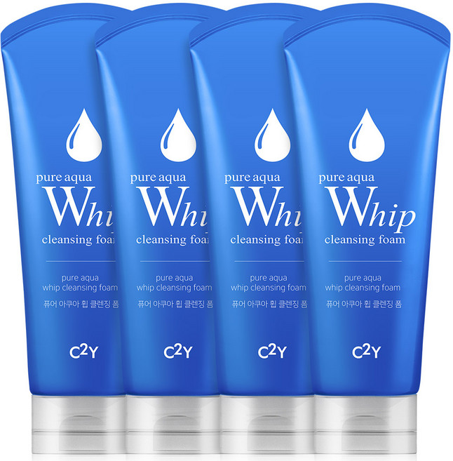 시투와이 네츄럴 아일랜드 퓨어 아쿠아 휩 클렌징 폼, 220ml, 4개