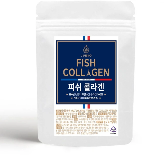 준코 프랑스 저분자 피쉬 콜라겐 펩타이드 분말, 150g, 1개 - 쿠팡