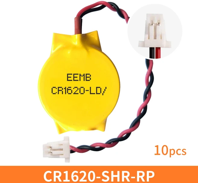 10PCS CMOS 배터리 EEMB 3V CR2032CR1620CR1632CR2016 PHR 러그 포함(옵션) 컴퓨터용 마더보드 노트북 교체, 06 CR1620-SHR-RP, 01 China Mainland