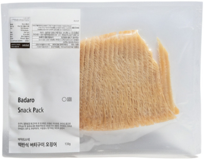 맥반석 버터구이 오징어 국내가공 두툼한 식감, 1개, 130g