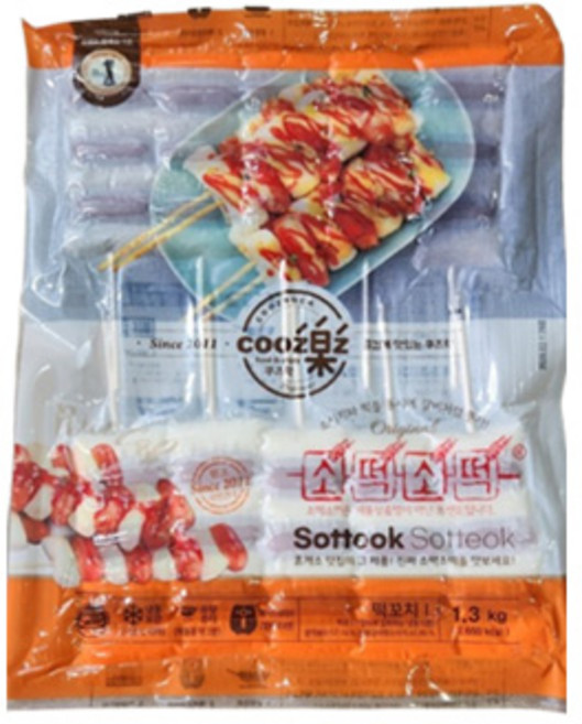 휴게소 대표간식 소떡소떡 1.3kg (130gX10개), 2개