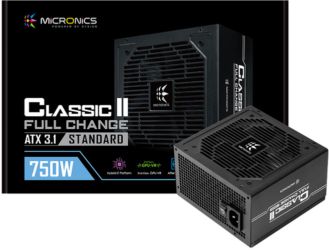마이크로닉스 Classic II 풀체인지 750W 80PLUS 스탠다드 ATX3.1 PC 컴퓨터 파워 서플라이