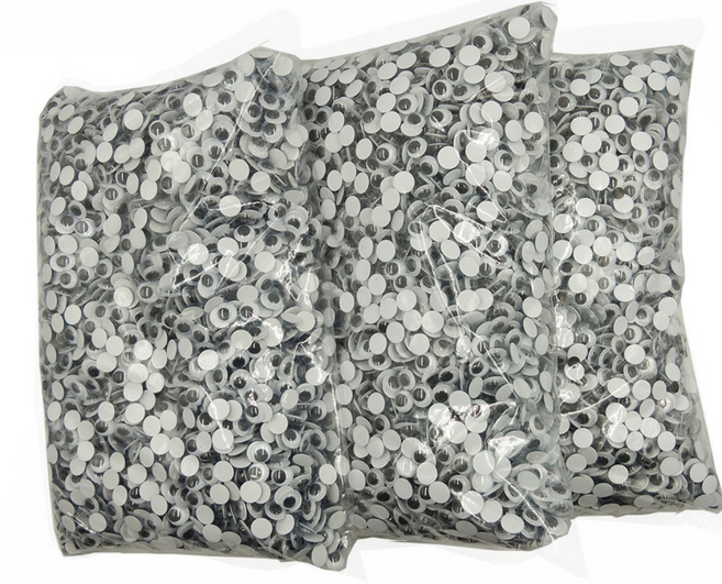 더이안 대용량 접착눈알 스티커눈알 8mm 10mm 12mm 15mm 18mm 만들기재료, 10mm 대용량눈알