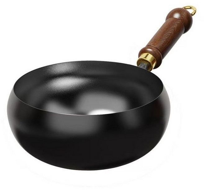 고순도철제냄비 무쇠팬 볶음팬 무코팅 후라이팬 궁중팬, 26cm 뚜껑 없음