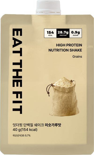 잇더핏 단백질 쉐이크 파우치 미숫가루맛, 40g, 1개