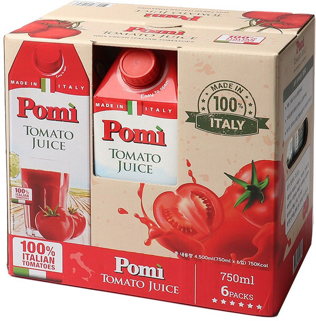 포미 착즙 토마토주스 750ml x 6개