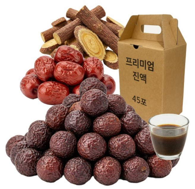 산사 진액 엑기스 국산 원료 100% 선물세트, 45개, 110ml