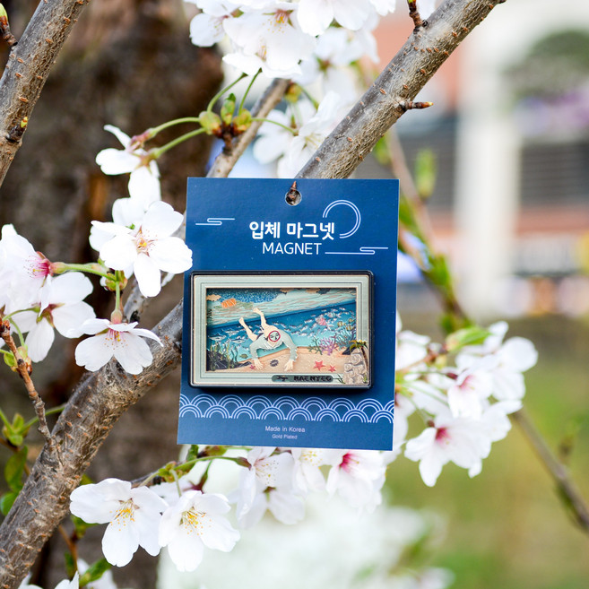 [자체제작]입체 마그넷 한국의 명소 여행마그넷 자석 예쁜마그넷 선물용 기념품, 01. 제주 해녀