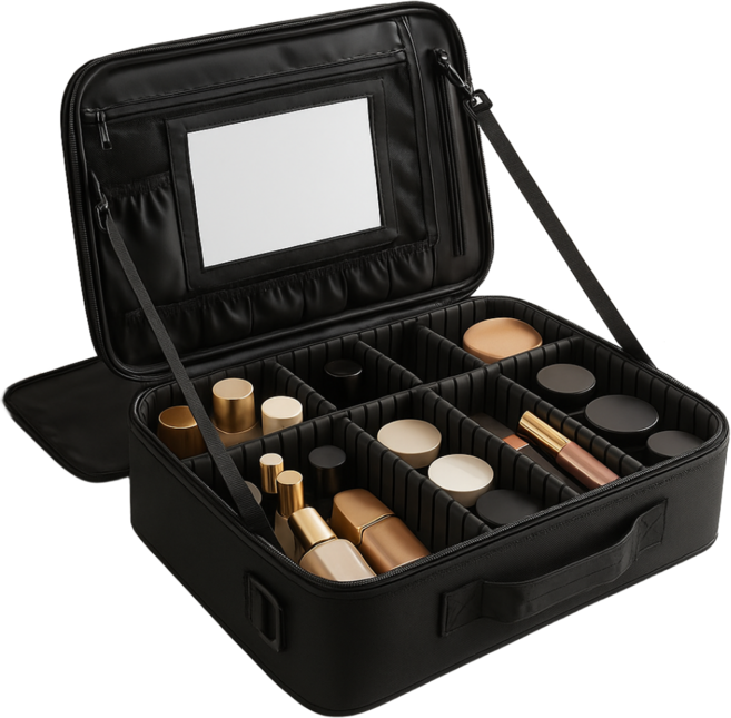 주밀리 다용도 파우치 화장품 출장용 여행용 메이크업박스 공구가방 공구함, 특대형, 1개