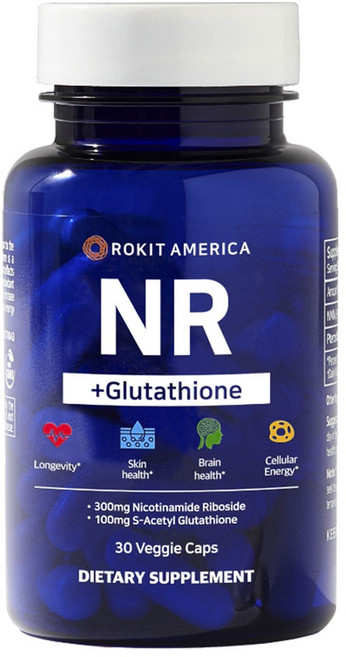 Rokit Healthcare NR&麩胱甘肽複方素食膠囊, 1個, 30顆