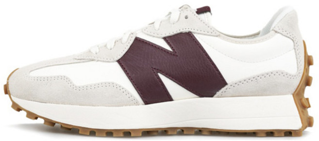 뉴발란스 여자 운동화 327 버건디 여자스니커즈 런닝화 발편한운동화 편한신발 굽있는신발 키높이