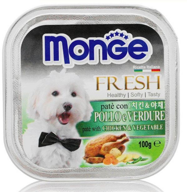 (1+1+1)3개세트몽이 사각캔 치킨 야채 100g 강아지 영양 간식 캔간식, 상세페이지 참조, 본상품선택