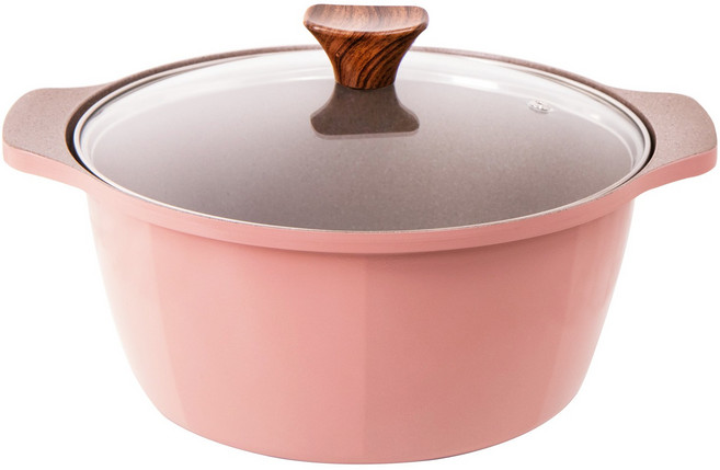 캡스톤 글램레트로냄비 곰솥 양수24 핑크 가스용, 가스용 24양수, 1개