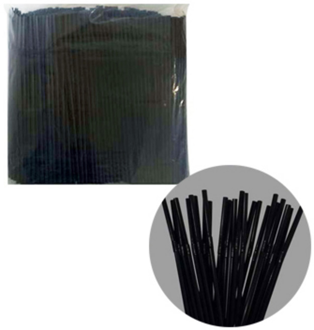 피셔프라이스 리코 일회용 지름 5mm 빨대(자바라형 블랙), 500개입, 1개