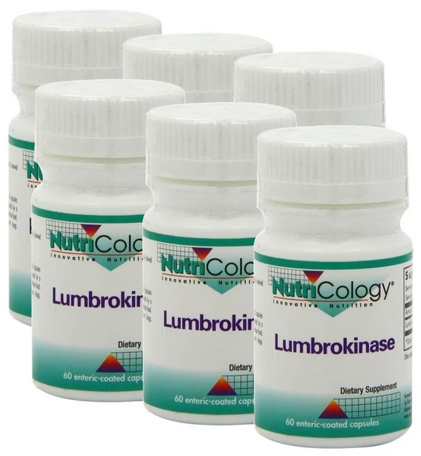 뉴트리콜로지 룸브로키나제 캡슐 Nutricology Lumbrokinase, 6개, 60정 - 쿠팡