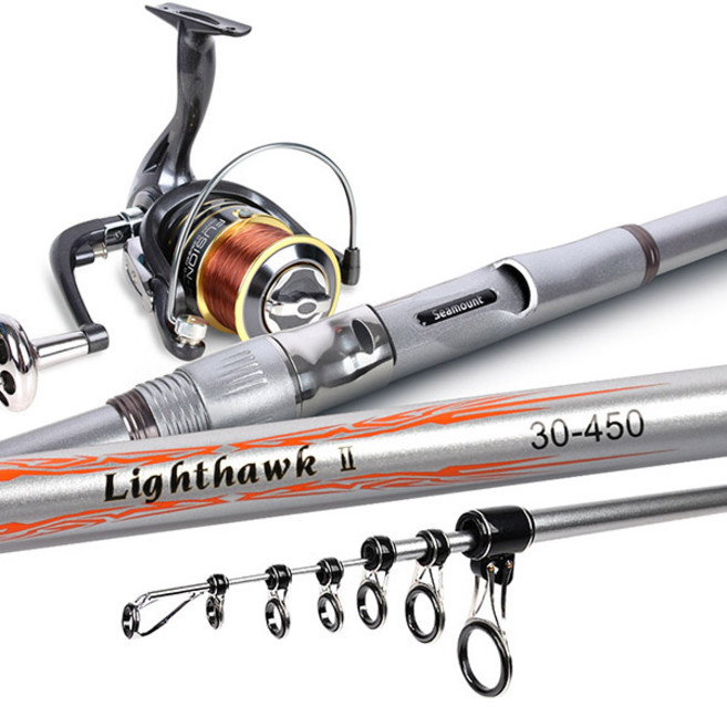 시마운트 라이트호크 원투 낚시대 450 +릴세트/서프 원투대, 라이트호크2 서프 원투대 450세트