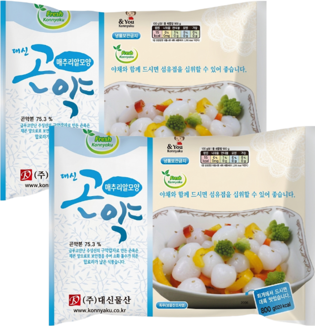 메추리알 모양 곤약 곤약분 대신 800G, 2개