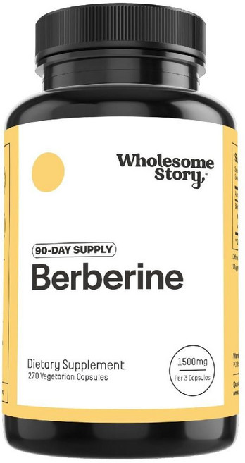 홀썸스토리 베르베린 Berberine HCL 1500mg 베지테리언 캡슐 270정, 1개