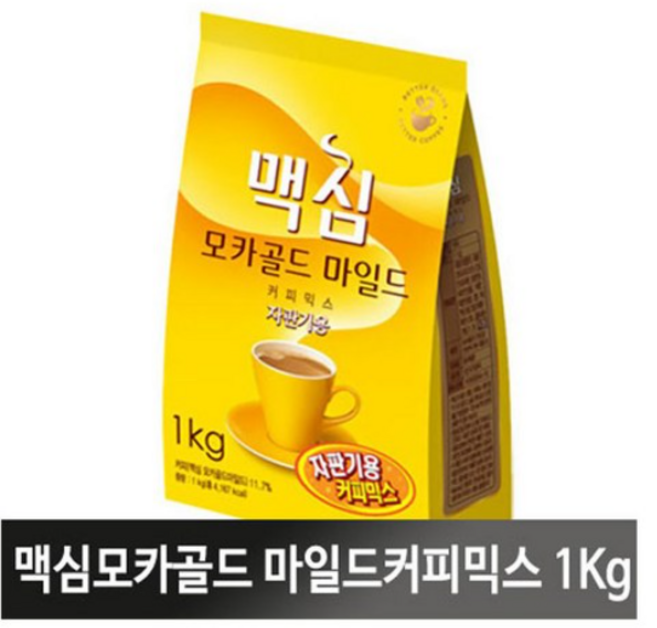 맥심 모카골드 마일드 커피믹스 1kg, 1개입, 3개