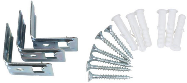 설치 부속품 벽고정 커튼꺽쇠 소 3ea 커튼레일용 홀더 매듭 커튼버클 로프, 본상품선택